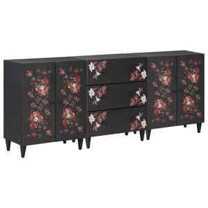 vidaXL Armoires de rangement 3 pc 180 x 33 x 75 cm Multicolore