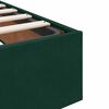 vidaXL Cadre de lit ottoman sans matelas vert fonc&eacute; 120x200 cm velours