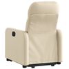 vidaXL Fauteuil inclinable &eacute;lectrique cr&egrave;me tissu