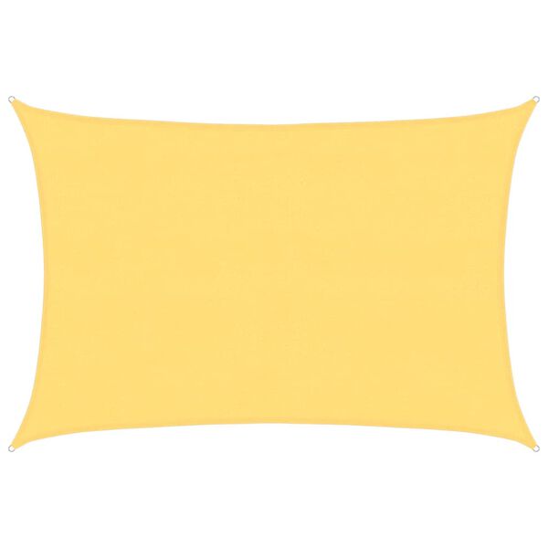 vidaXL Parasol en PEHD rectangulaire 4 x 6 m Beige