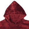 vidaXL Sweat à capuche couverture Rouge Bordeaux l Flanelle