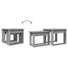 vidaXL Ensemble de tables basses 2 pcs Gris Sonoma Bois d'ing&eacute;nierie