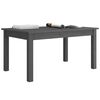 vidaXL Table basse Gris 80x50x40 cm Bois massif de pin