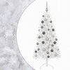 vidaXL Sapin de No&euml;l artificiel avec boules 150 cm 150 LED Blanc chaud