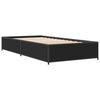 vidaXL Cadre de lit sans matelas noir 100x200 cm