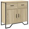 vidaXL Buffet chêne sonoma 79,5x35,5x74,5 cm bois d'ingénierie