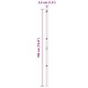 vidaXL Poteaux de clôture 7 pcs Vert Ø32mm 190 cm Acier galvanisé