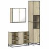 vidaXL Ensemble de meubles de salle de bain 3 pcs ch&ecirc;ne sonoma