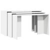 vidaXL Tables gigognes 3 pcs blanc bois d'ing&eacute;nierie
