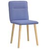 vidaXL Chaises &agrave; manger lot de 2 bleu jean tissu