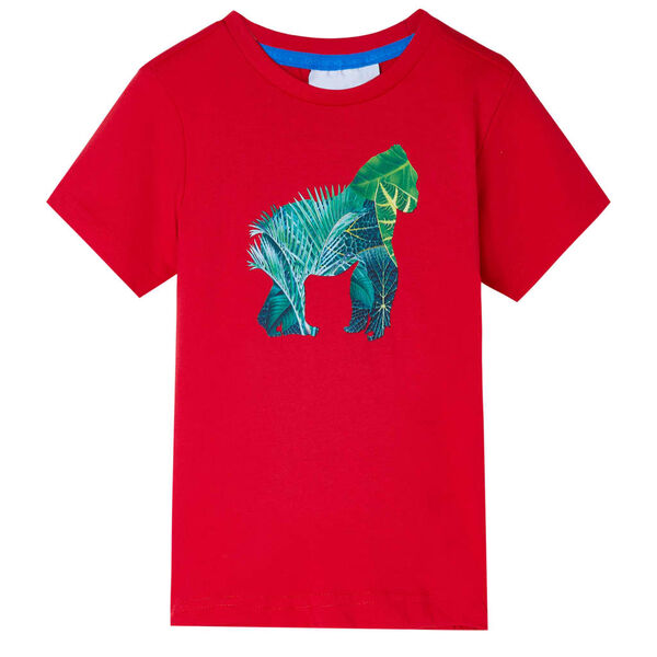 T-shirt pour enfants rouge 128