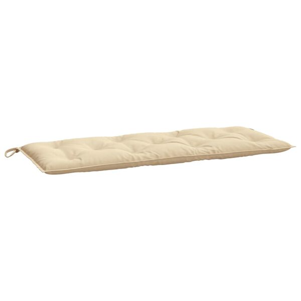 vidaXL Coussins de banc jardin lot de 2 beige 120x50x7 cm tissu Oxford