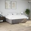 vidaXL Cadre de lit sans matelas taupe 180x200 cm tissu