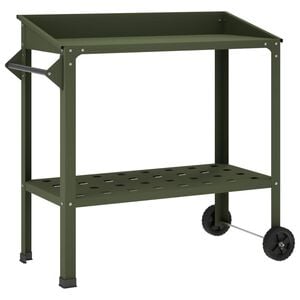 vidaXL Table de rempotage avec roues 96 x 50 x 89 cm