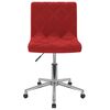 vidaXL Chaises pivotantes &agrave; manger lot de 2 Rouge bordeaux Velours