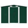 vidaXL Abri de stockage pour jardin M&eacute;tal Vert 257 x 205 x 178 cm