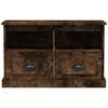 vidaXL Meuble TV ch&ecirc;ne fum&eacute; 80x35x50 cm bois d'ing&eacute;nierie
