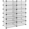 vidaXL &Eacute;tag&egrave;re &agrave; chaussures Transparent 94,5x36,5x106 cm PP