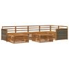 vidaXL Ensemble de canap&eacute;s d'ext&eacute;rieur 7 pcs Naturel