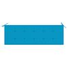 vidaXL Banc Batavia avec coussin bleu 150 cm Bois de teck massif