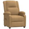 vidaXL Fauteuil inclinable &eacute;lectrique Marron Velours