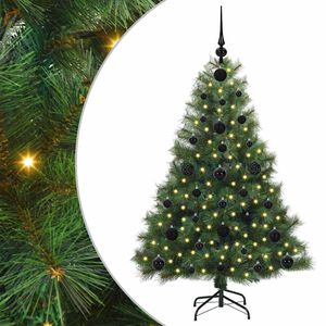 vidaXL Sapin de No&euml;l artificiel avec 150 LED Vert 120 cm PE et PVC