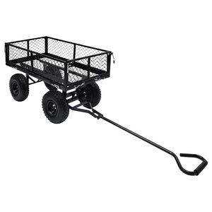vidaXL Chariot &agrave; main de jardin Noir 250 kg