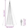 vidaXL Sapin de No&euml;l &agrave; LED avec piquets 1534 LED blanc chaud 500 cm