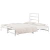 vidaXL Lit coulissant sans matelas blanc 2x(90x200) cm