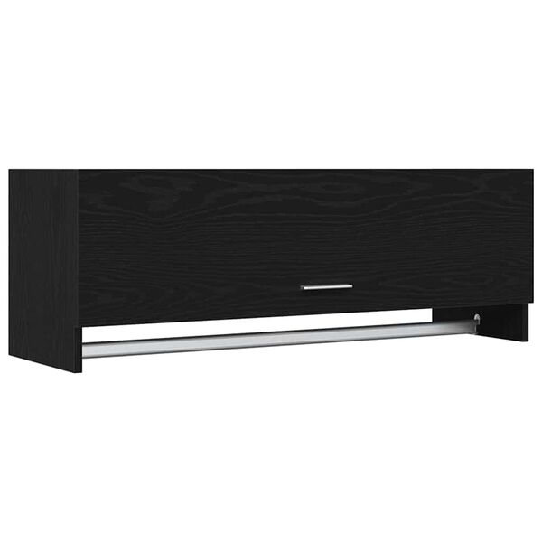 vidaXL Armoire Ch&ecirc;ne noir 100 x 32,5 x 35 cm Bois d'ing&eacute;nierie