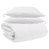 vidaXL Ensemble de Duvet avec oreiller 3 pcs Blanc Plume de canard