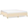 vidaXL Cadre de lit sans matelas cr&egrave;me 160x200 cm tissu