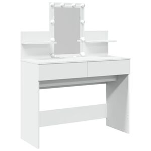 vidaXL Coiffeuse avec LED blanc 100x40x130 cm