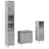 vidaXL Ensemble de meubles de salle de bain 3 pcs gris b&eacute;ton