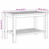 vidaXL Table basse Marron 70 x 40 x 45 cm Bois de teck solide