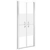 vidaXL Porte de douche ESG demi-d&eacute;poli 81x190 cm