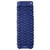 vidaXL Matelas de camping autogonflant oreiller 1 personne bleu marine