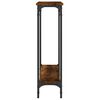 vidaXL Table console ch&ecirc;ne fum&eacute; 75x22,5x75 cm bois d'ing&eacute;nierie