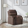 vidaXL Fauteuil inclinable Marron fonc&eacute; Tissu