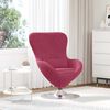 vidaXL Fauteuil œuf Bordeaux 63 x 73 x 90 cm Velours