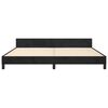 vidaXL Cadre de lit sans matelas noir 200x200 cm velours
