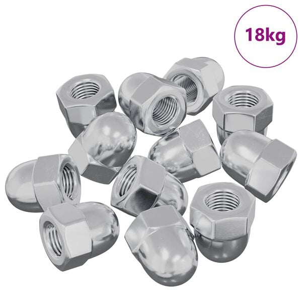 vidaXL &Eacute;crou 9574 pcs Argent&eacute; M6 x 10 mm Fer