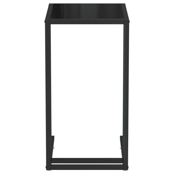 vidaXL Table d'appoint pour ordinateur Noir 50x35x65 cm Verre trempé