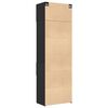 vidaXL Armoire de rangement noir 70x42,5x225 cm bois d'ingénierie