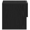 vidaXL Cabinet de chevet Ch&ecirc;ne noir 46 x 30 x 30 cm Bois d'ing&eacute;nierie
