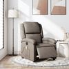 vidaXL Fauteuil de massage inclinable électrique Taupe Tissu