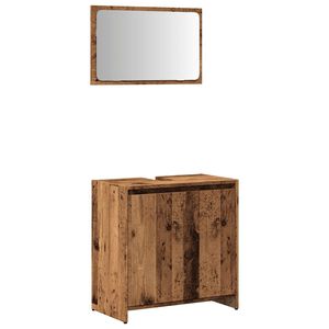 vidaXL Ensemble de meubles salle de bain 2 pcs bois d'ing&eacute;nierie