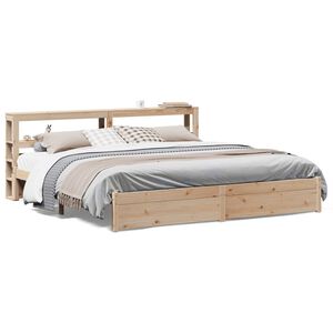 vidaXL Cadre de lit avec t&ecirc;te de lit sans matelas 200x200 cm