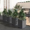 vidaXL Jardinières 4 pcs noir 30x30x37 cm polypropylène