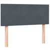vidaXL Sommier &agrave; lattes de lit et matelas gris fonc&eacute; 120x220cm velours